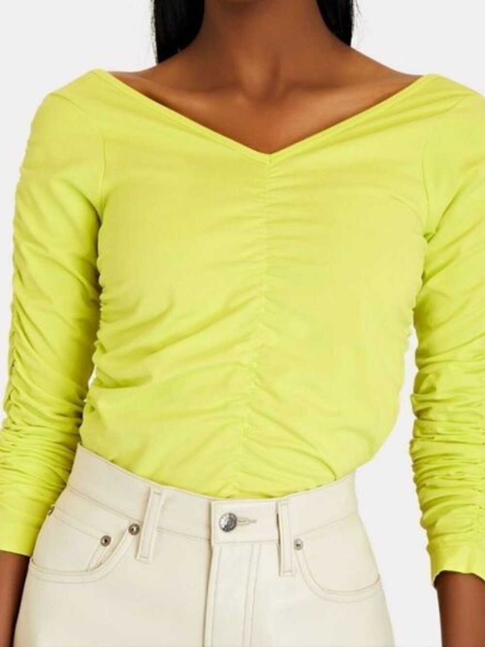 Helmut Lang Acid Ruched Top